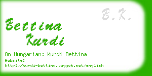 bettina kurdi business card